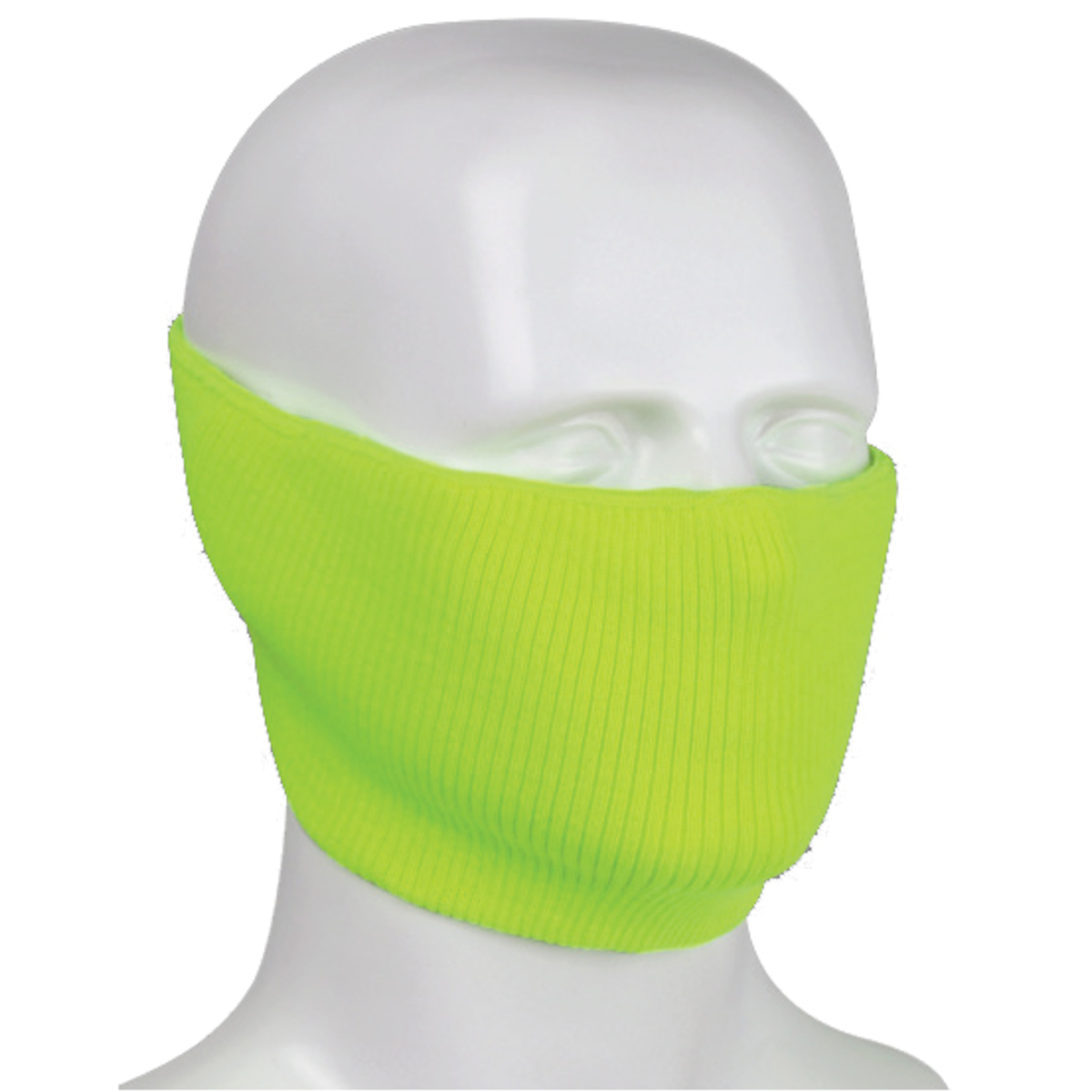 100% POLYESTER 2-PLY 2X1 RIBBED KNIT FACE COVER